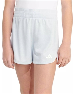 Сетчатые шорты Pacer с 3 полосками и эластичным поясом для девочек, синий Adidas