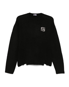 Свитер с логотипом, черный Pinko kids