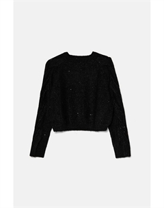 Детский свитер из смесовой шерсти, черный United colors of benetton