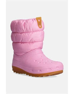 Детские зимние ботинки CLASSIC NEO PUFF BOOT, розовый Crocs