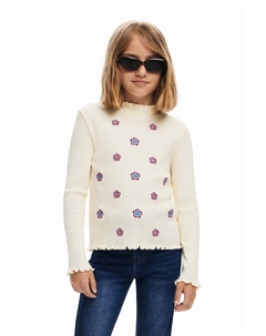 Хлопковая рубашка с длинными рукавами для мальчиков, бежевый Desigual