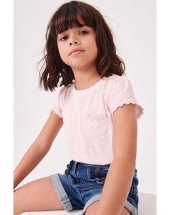 Футболка с ромашками и карманом, розовый Next