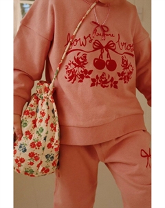 Хлопковая толстовка для мальчиков LOUPY LOU SEATSHIRT GOTS, розовый Konges slojd