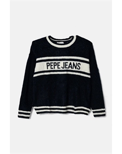 Детский свитер из смесовой шерсти WRENLEY, темно-синий Pepe jeans