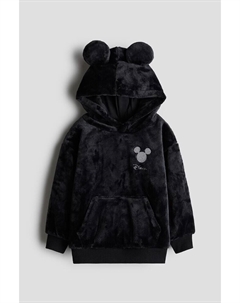 Толстовка из флиса с принтом тедди, черный H&m