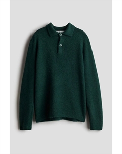 Трикотажная рубашка поло, зеленый H&m