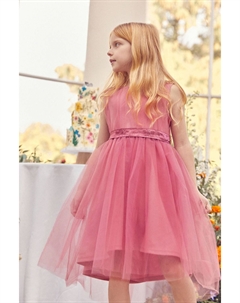 Вечернее платье из сетки с завязкой сзади, розовый Next