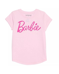 Футболка Barbie Magic с потертым логотипом для девочек 4–12 лет Jumping beans