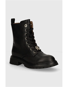 Детские кожаные ботильоны, черный Tommy hilfiger