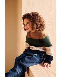 Детский хлопковый свитер, темно-синий Liewood