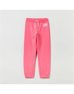 Мягкие джоггеры с вышитым логотипом, розовый Gap