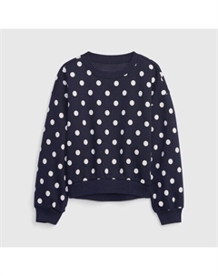 Свитшот с круглым вырезом и узором, белый Gap