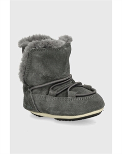 Детские зимние ботинки CRIB SUEDE, серый Moon boot