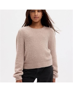 Пуловер из пушистой пряжи с люрексом, розовый Gap