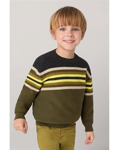 Детский свитер из смесовой шерсти, зеленый Mayoral