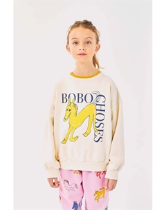 Детская хлопковая толстовка Wonder Horse, бежевый Bobo choses