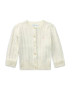 Кардиган вязания косами для девочек - для малышей Ralph lauren