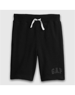 Шорты-Бермуды из французского трикотажа с логотипом, черный Gap