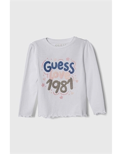 Детская футболка с длинными рукавами, белый Guess