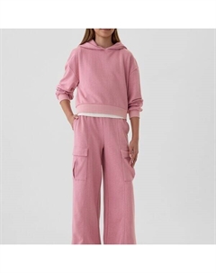 Широкие брюки-карго, розовый Gap