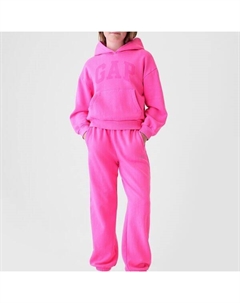 Толстовка с капюшоном и напечатанным логотипом, розовый Gap