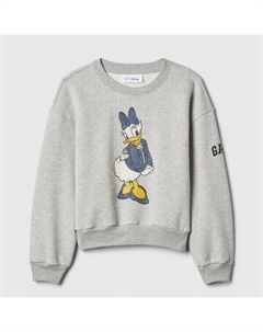 Толстовка с принтом «маргаритка» и вышитым логотипом, серый Gap