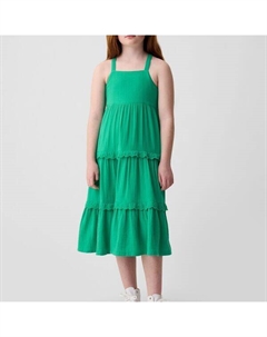 Платье миди с перекрещивающимися бретелями, зеленый Gap