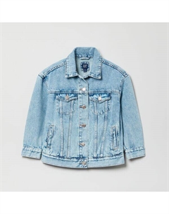 Джинсовая куртка с карманами, синий Gap