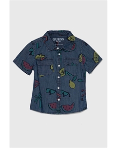 Джинсовая рубашка для мальчика/девочки, темно-синий Guess