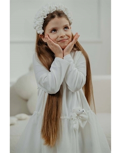 LISBETH платье для маленькой девочки, белый Jamiks