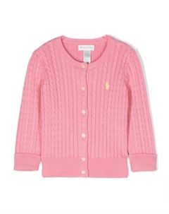 Кардиган фактурной вязки, розовый Ralph lauren