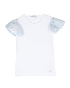 Футболка с логотипом, белый Monnalisa