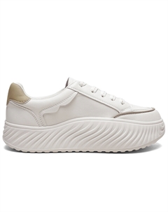 Кеды, скейтборд обувь женская низкая, бежевый/черный Mulinsen