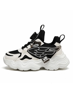 Кроссовки для детей "Дети", цвет M020438122 Black/White [Leather Surface Waterproof] Mulinsen