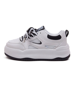 Кеды, скейтборд обувь женская низкая, белый/розовый Paul frank