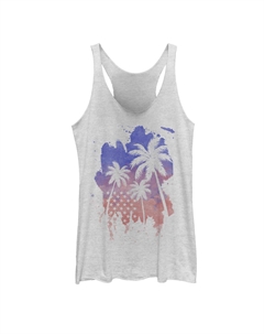 Майка с силуэтом пальмы и американским флагом для юниоров Unbranded