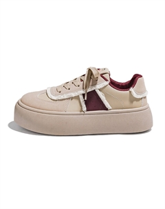 Кеды, скейтборд обувь женская низкая красный Paul frank