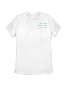 Футболка с инструкциями по уходу за собой для детей с графическим рисунком Unbranded