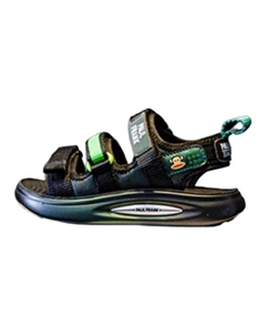 Детские сандалии Детские, цвет Black/bright green Paul frank