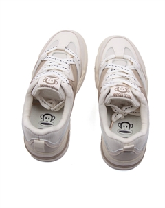 Кеды, скейтборд обувь женская низкая, бежевый/коричневый Paul frank