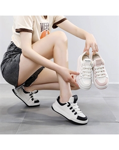 Кеды, скейтборд обувь женская низкая, розовый Mulinsen