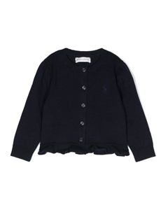 Кардиган с вышитым логотипом, синий Ralph lauren