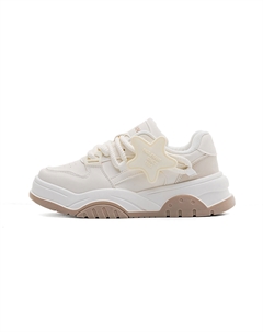 Кеды, скейтборд обувь женская низкая, белый/черный Paul frank