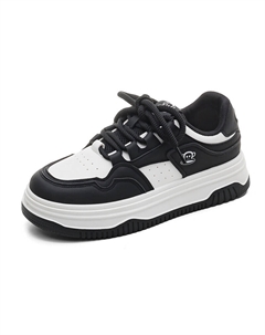 Кеды, скейтборд обувь женская низкая, черный/белый Paul frank