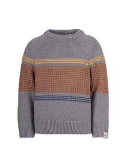 Пуловер Strick 70th Stripes, серый Band of rascals