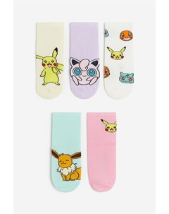 Набор носков x Pokémon, 5 предметов, мультиколор H&m