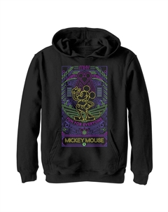 Пуловер с рисунком Микки Мауса для мальчиков 8–20 лет, веселый для всех, пуловер с рисунком и неоновыми линиями Disney