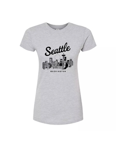 Футболка с графическим рисунком Seattle для юниоров, серый Licensed character