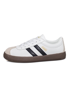 Кеды, скейтборд обувь женская низкая белый/черный B10crown