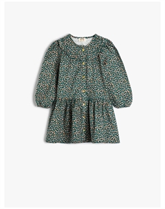 Платье, цвет grün gemustert Koton